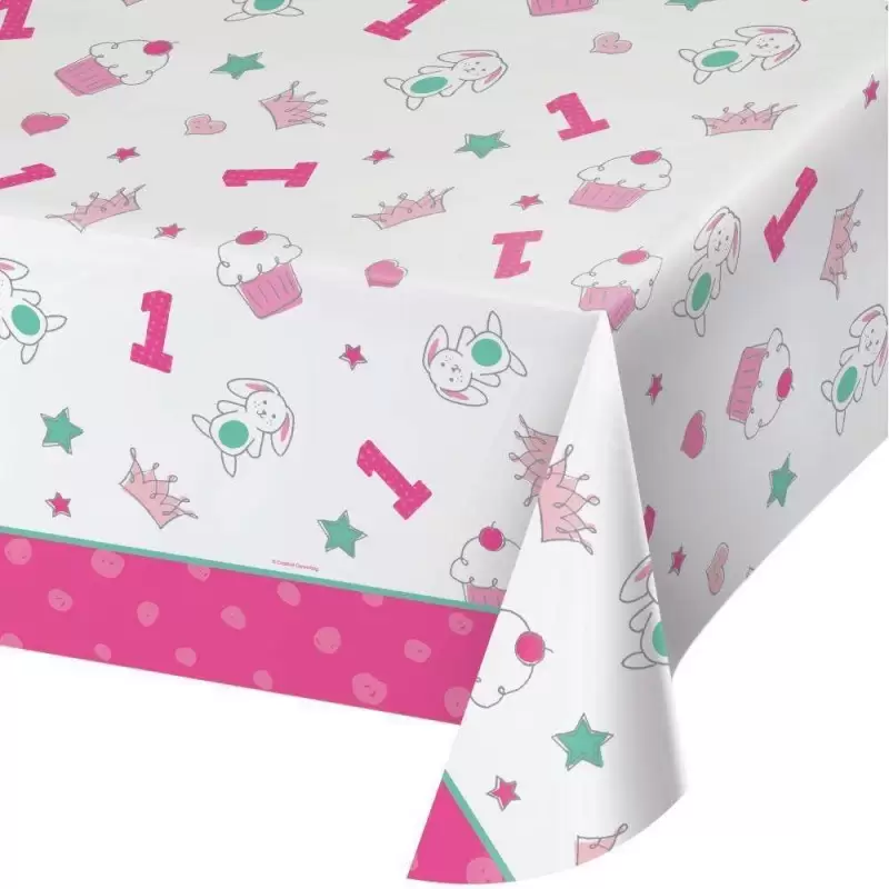 KIT N.13 DOODLE ROSA 1 ANNO – ADDOBBI PRIMO COMPLEANNO
