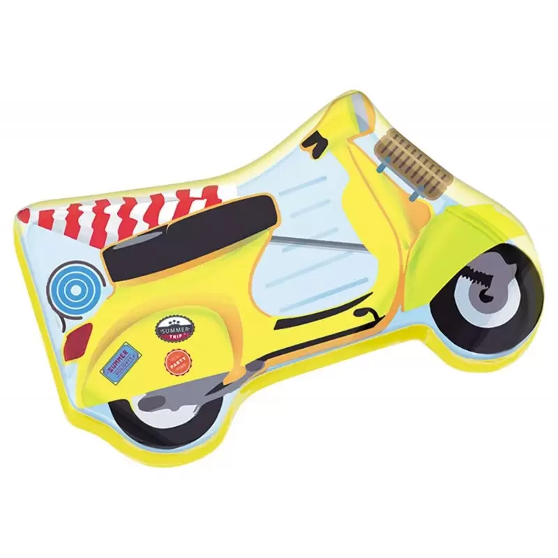 MATERASSINO GONFIABILE VESPA GIALLA – ACCESSORI MOTOR BIKE PER IL MARE