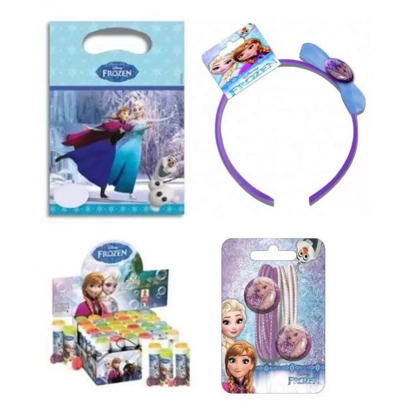REGALINI DOPO FESTA FROZEN – CERCHIETTO BOLLE ED ELASTICI