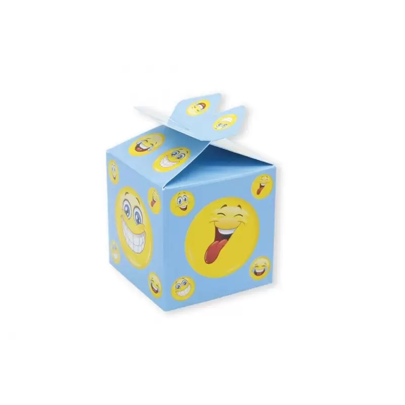 SCATOLE PORTACONFETTI EMOTICON – SCATOLINE BOMBONIERA