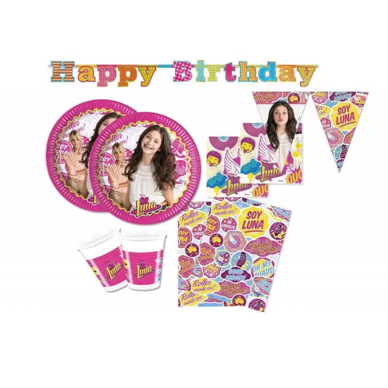 KIT N.17 SOY LUNA – COORDINATO TAVOLA PER BAMBINE