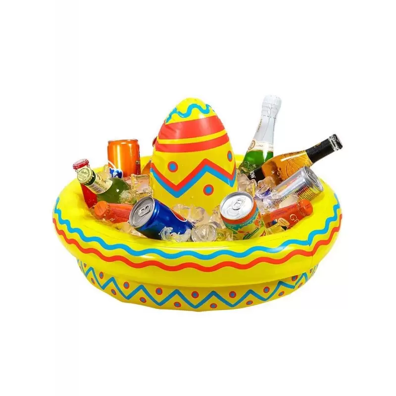 SOMBRERO GONFIABILE PER BEVANDE - GADGET PER FESTE ALL'APERTO