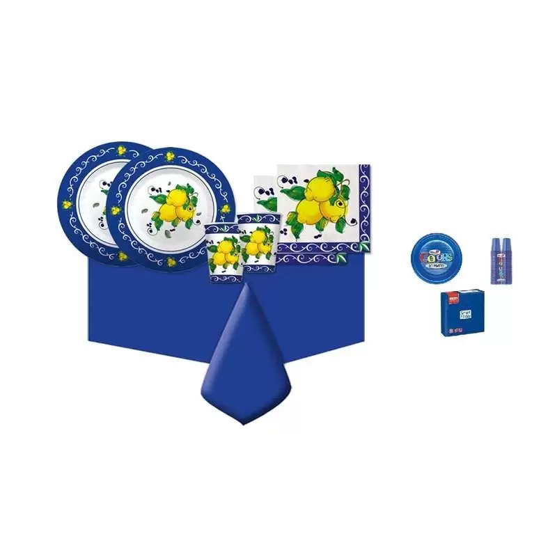 KIT N.7 LIMONI DI SORRENTO – SET TAVOLA PER FESTA LIMONI