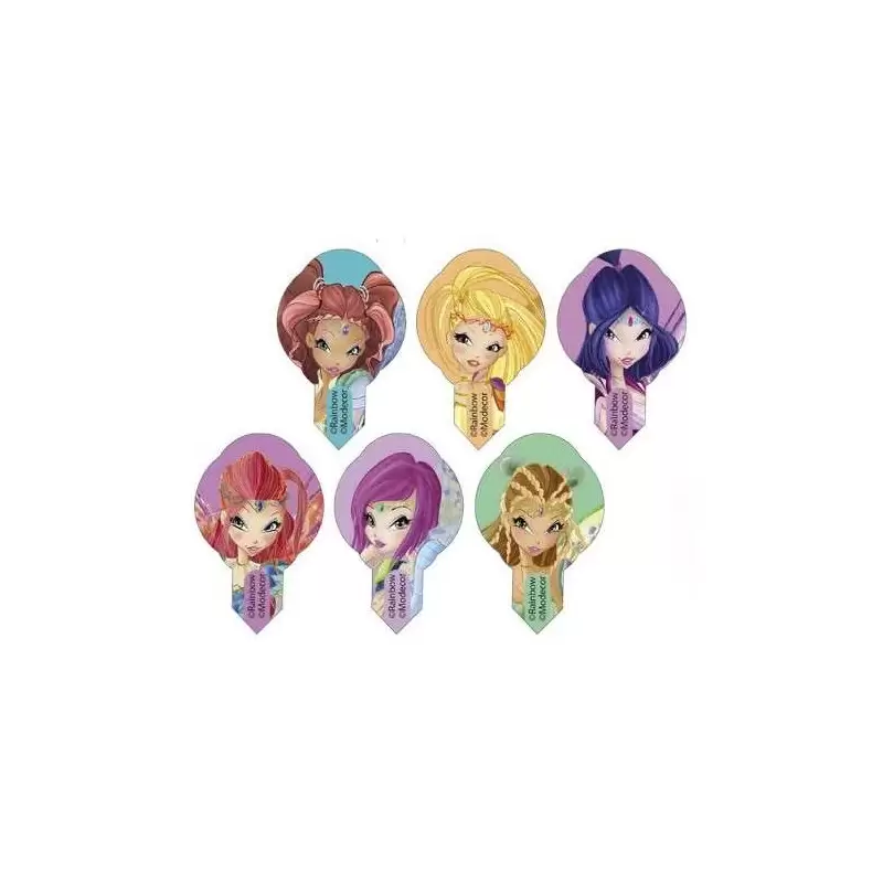 MINI CIALDE WINX – DECORAZIONI PER MUFFIN E TORTE FATINE