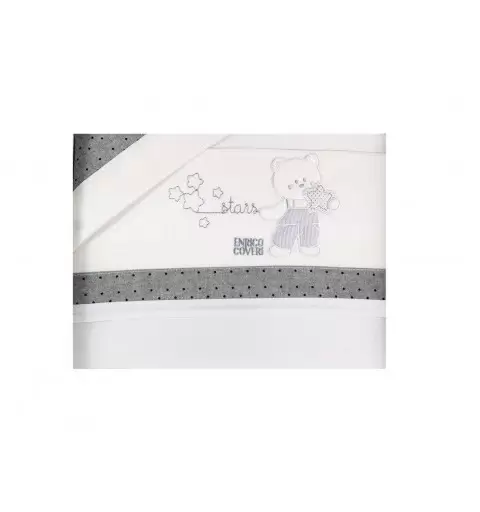 SET CARROZZINA ENRICO COVERI – ORSETTO ROSA CELESTE O GRIGIO