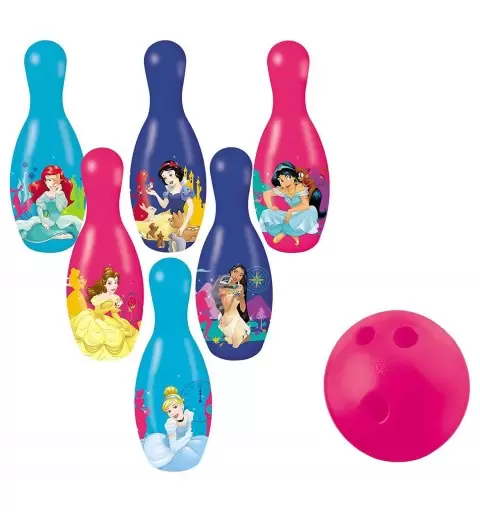 BOWLING PRINCIPESSE DISNEY – SEI BIRILLI E PALLA DISNEY DA GIOCO