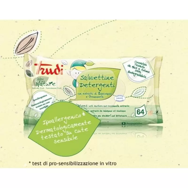 SALVIETTINE DETERGENTI TRUDI – BABY NATURE 12 PZ