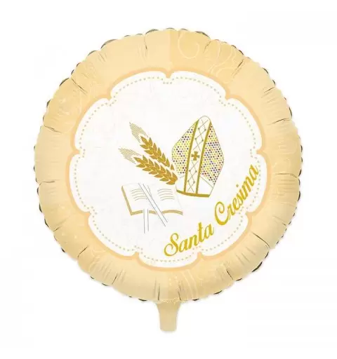 PALLONCINO FOIL SANTA CRESIMA NEW