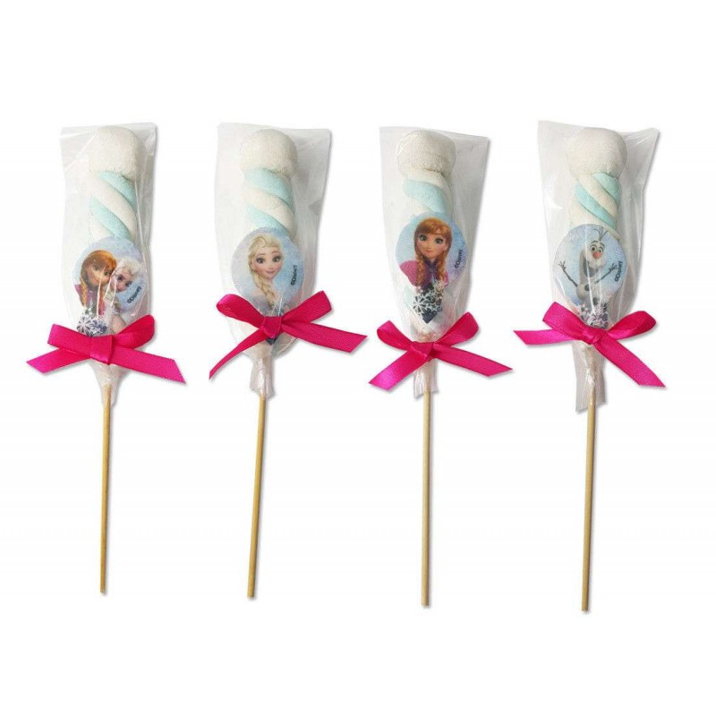 Spiedini di marshmallow frozen marshmallow elsa e anna