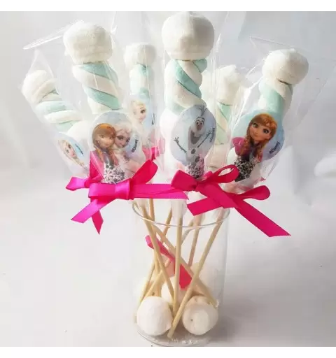 SPIEDINI DI MARSHMALLOW FROZEN – MARSHMALLOW ELSA E ANNA
