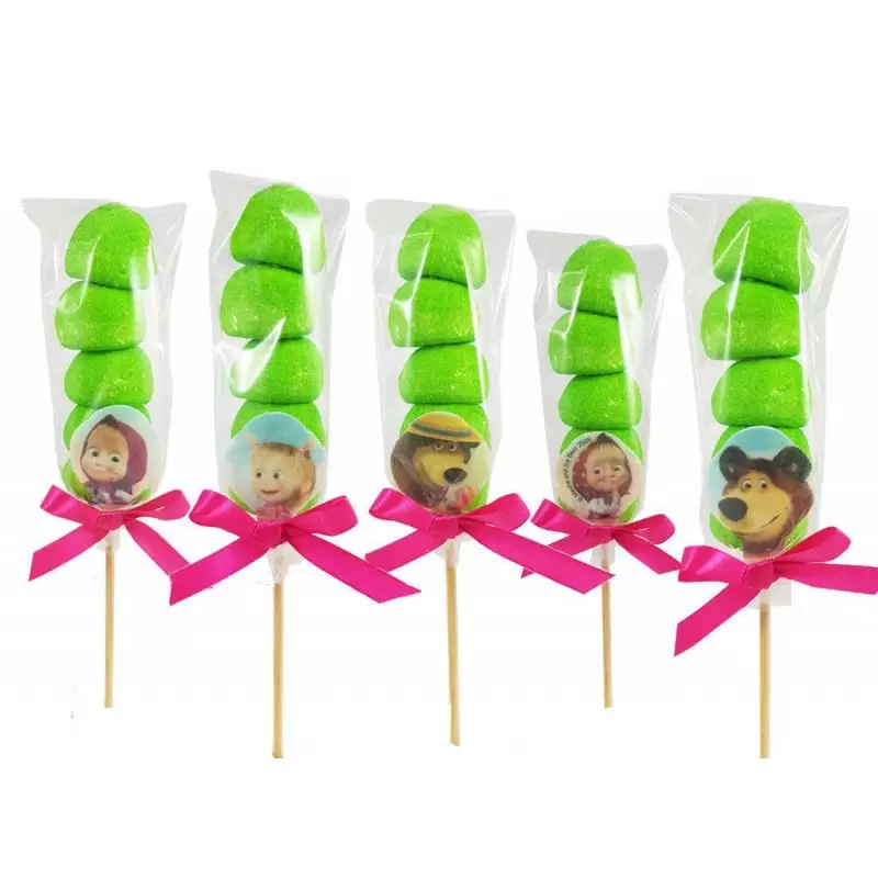 SPIEDINI DI MARSHMALLOW MASHA E ORSO