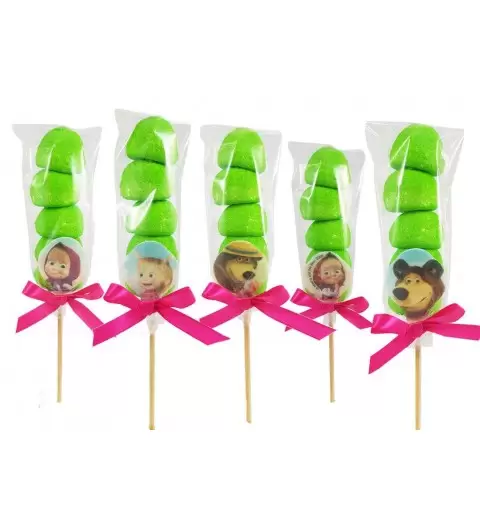 SPIEDINI DI MARSHMALLOW MASHA E ORSO