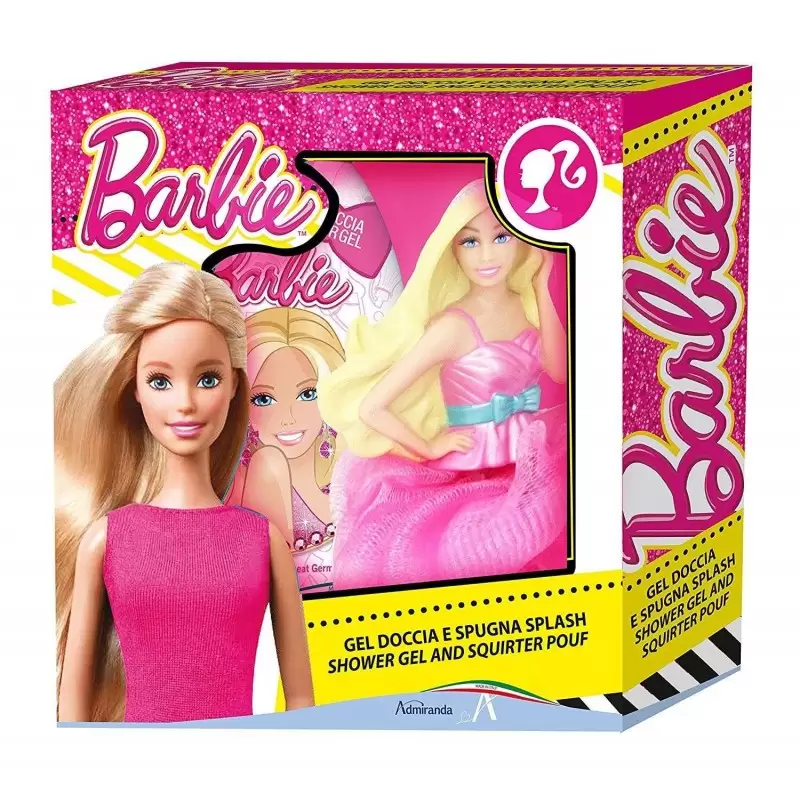 GEL DOCCIA E SPUGNA GEL BARBIE - SET BAGNO PER BAMBINE