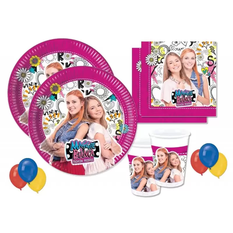 KIT N.22 MEGGIE E BIANCA – SET TAVOLA PER FESTA