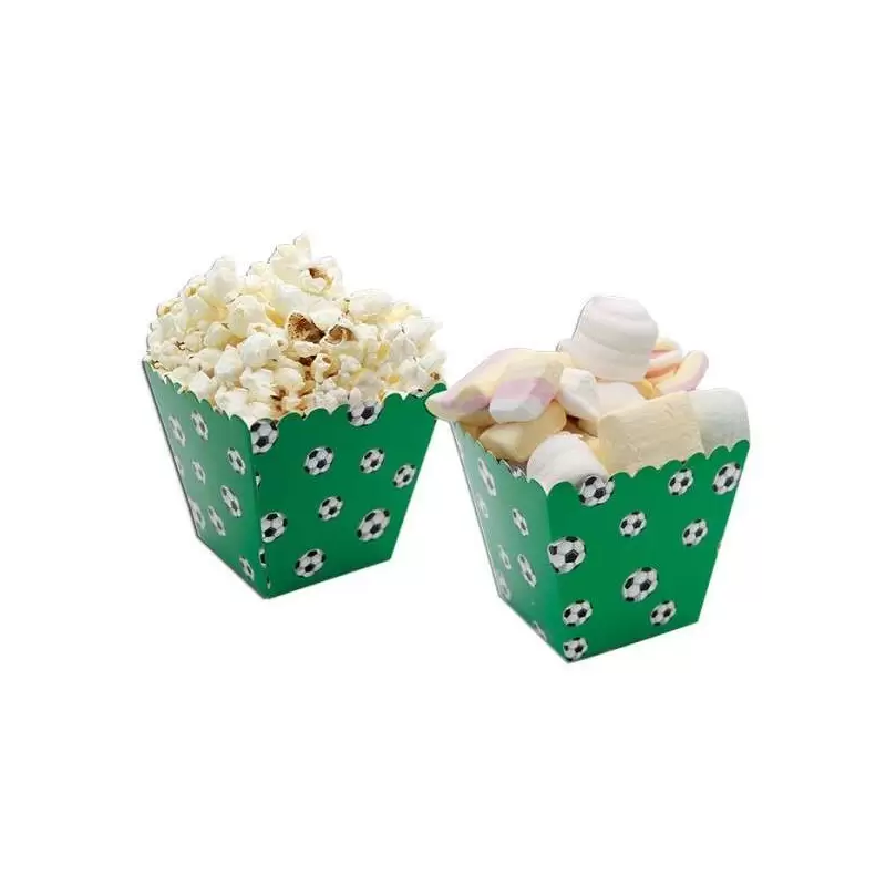 SCATOLE PORTA POP CORN - BOX PORTA CARAMELLE A TEMA CALCIO