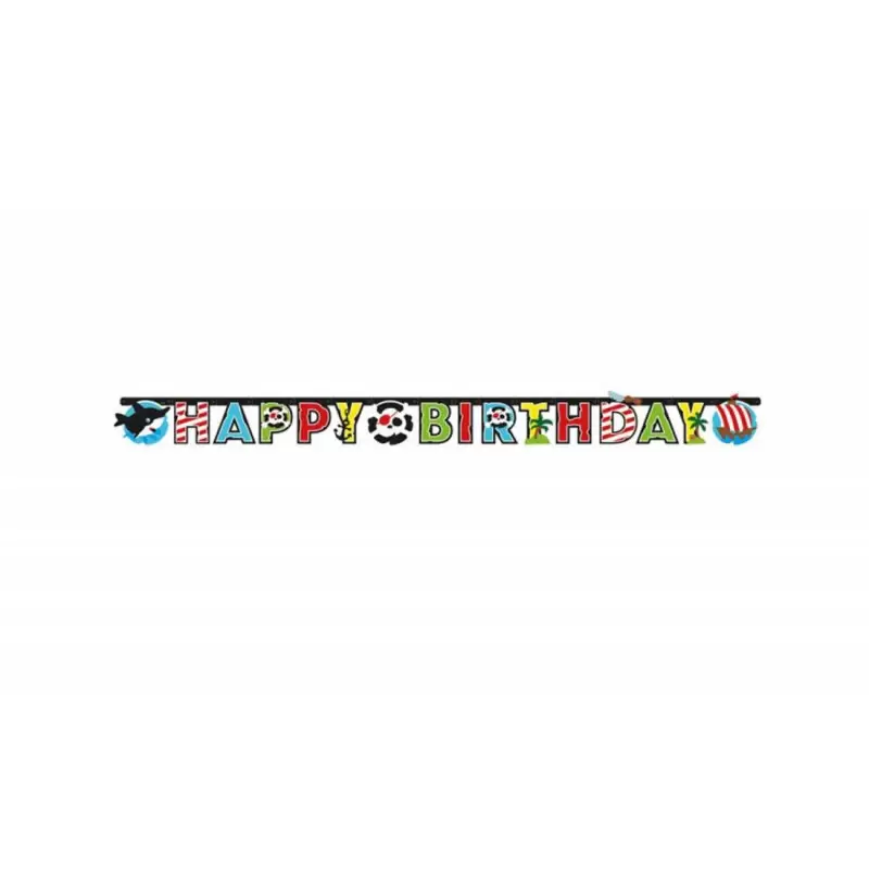 GHIRLANDA PIRATI BABY - HAPPY BIRTHDAY