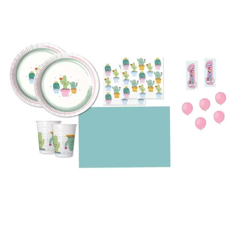 KIT N.6 CACTUS - ARTICOLI PER LA FESTA A TEMA CACTUS