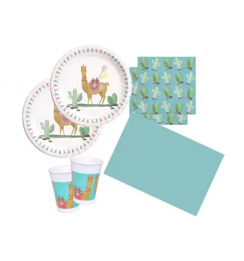 KIT N.16 LAMA CACTUS - COORDINATO PER LA TAVOLA