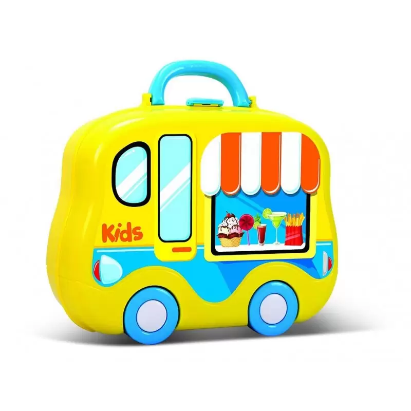 VALIGETTA GIALLA CUCINA – VALIGETTA MINI CUCINA CON RUOTE