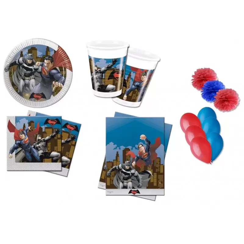 KIT N.49 BATMAN E SUPERMAN – COORDINATO TAVOLA