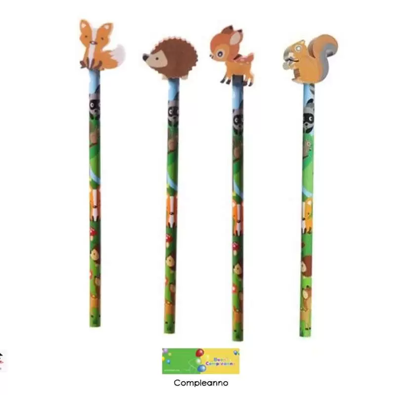 MATITE ANIMALI - KIT DA 8 PEZZI FOREST FRIENDS