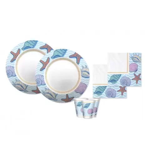KIT N.2 OCEAN CONCHIGLIE – SET TAVOLA PER FESTE