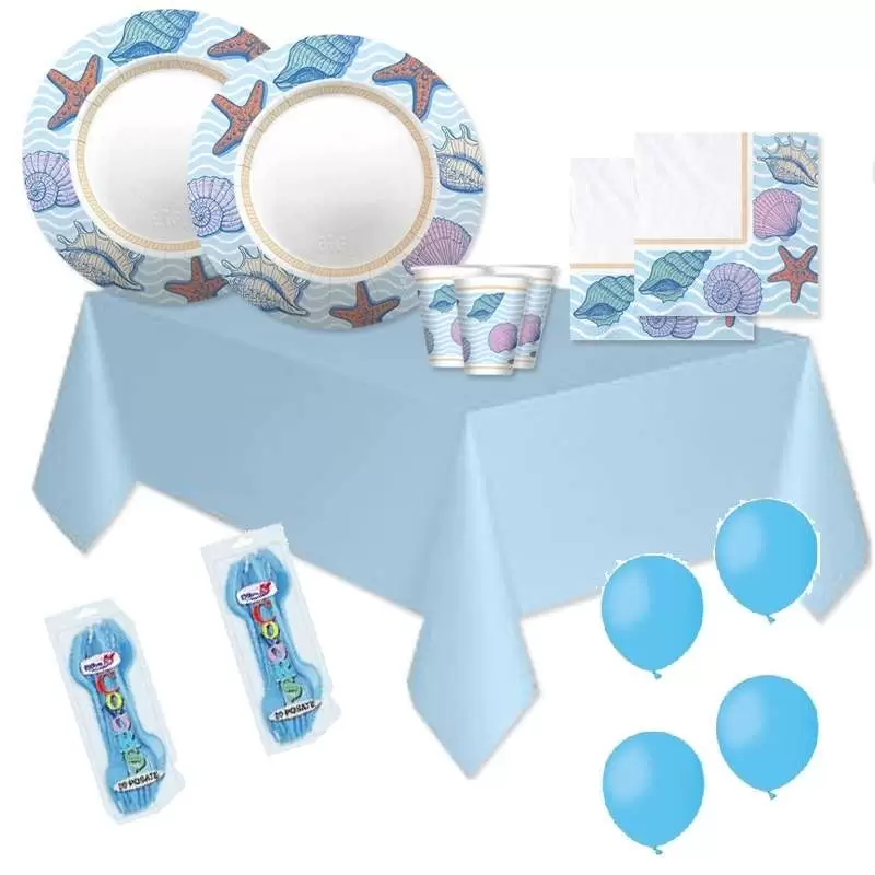 KIT N.6 OCEAN CONCHIGLIE - COORDINATO PER LA FESTA
