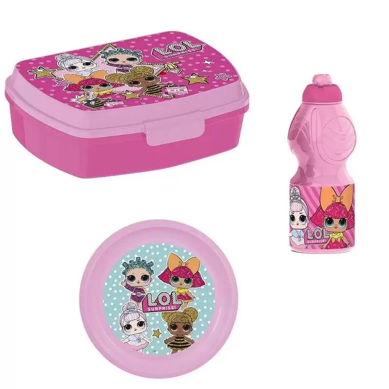 SET MERENDA LOL SURPRISE PER BAMBINE - SET PER LA SCUOLA MATERNA