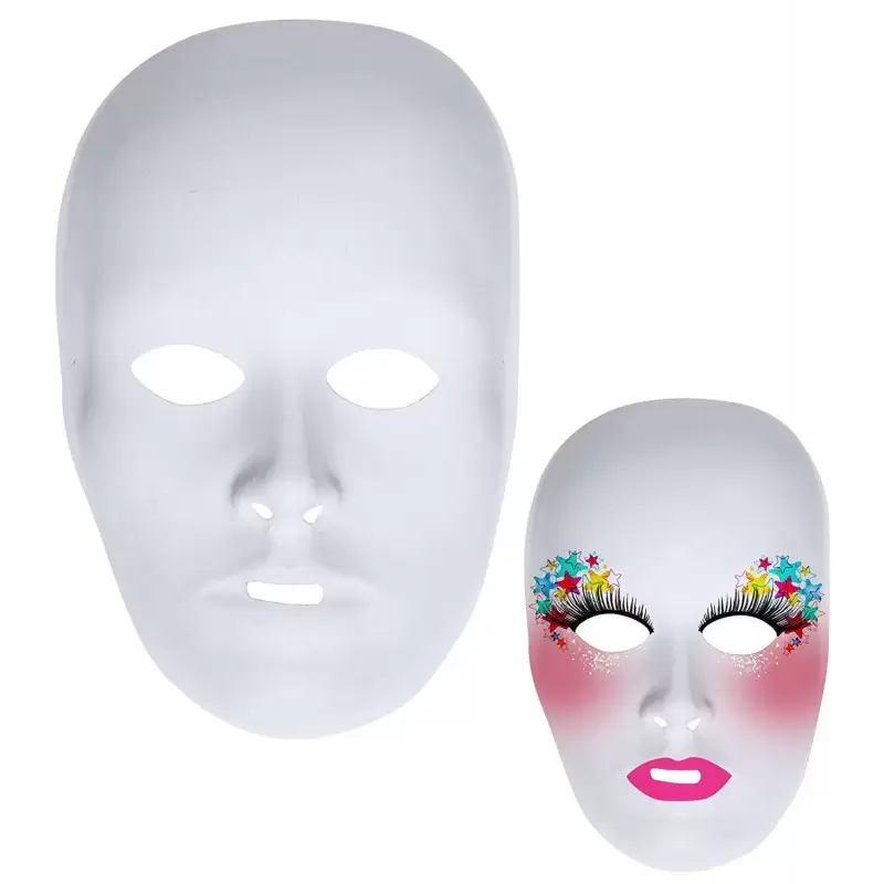 MASCHERE BIANCHE DA DECORARE – CARNEVALE E FESTE IN MASCHERA