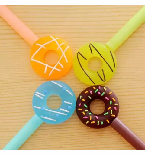 PENNA DONUT MARRONE - PENNA A SFERA