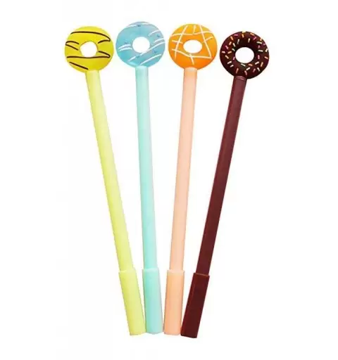 PENNA DONUT MARRONE - PENNA A SFERA