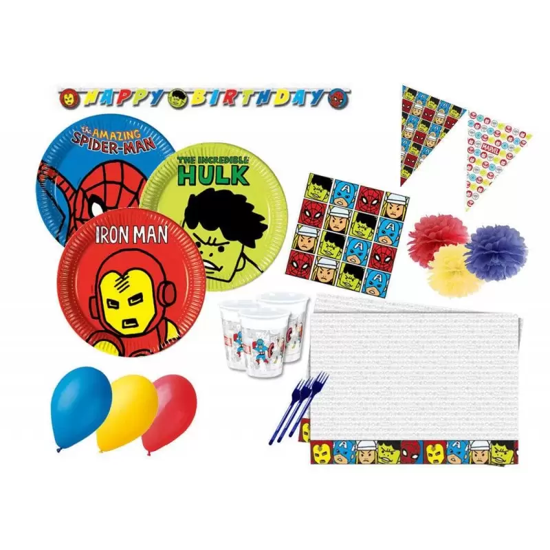 KIT N.59 AVENGERS COMICS – ACCESSORI TAVOLA SUPER EROI