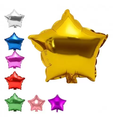 PALLONCINO FOIL A FORMA DI STELLA - 45 CM