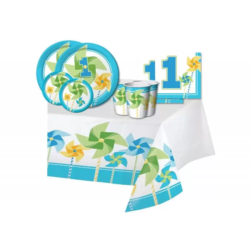 KIT N.42 GIRANDOLA CELESTE - PRIMO COMPLEANNO SET TAVOLA
