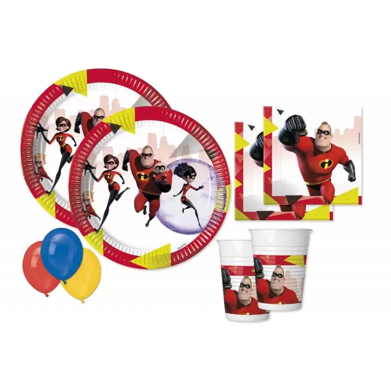 KIT N.22 GLI INCREDIBILI - COORDINATO PER LA FESTA