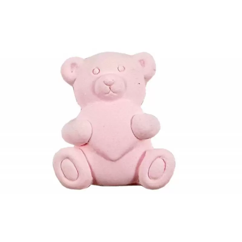 BOMBONIERA ORSETTO CON CUORE - ORSETTO CON CUORE DI GESSO