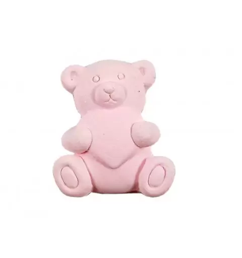 BOMBONIERA ORSETTO CON CUORE - ORSETTO CON CUORE DI GESSO
