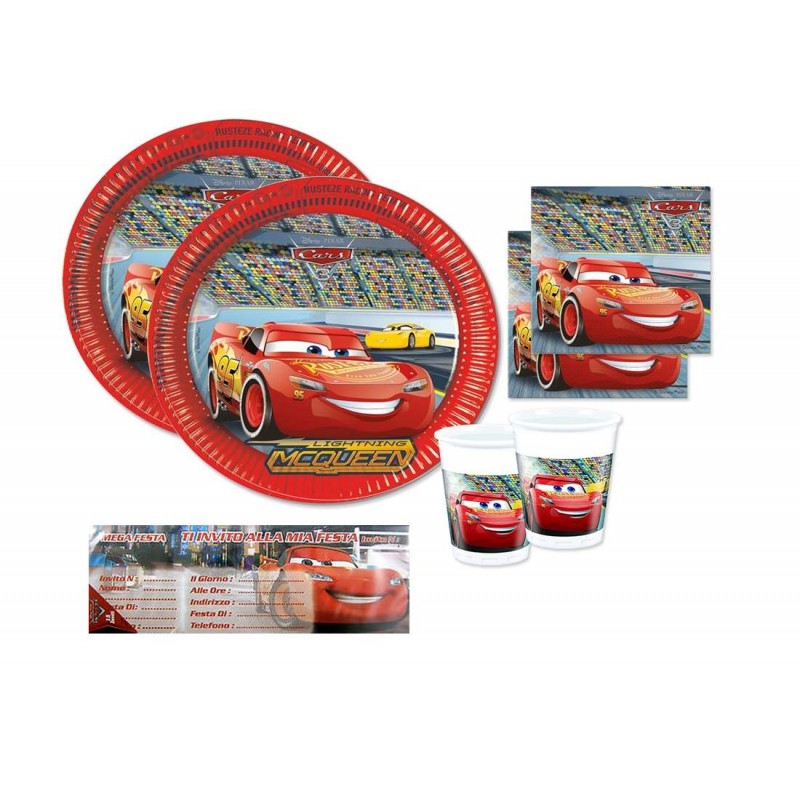 set compleanno cars