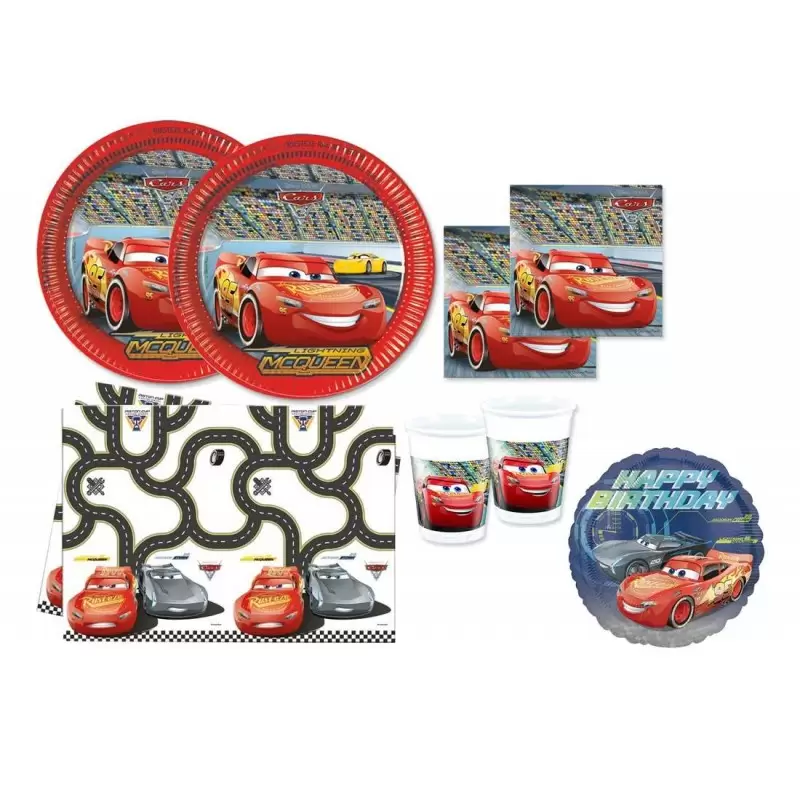 set cars con palloncino foil