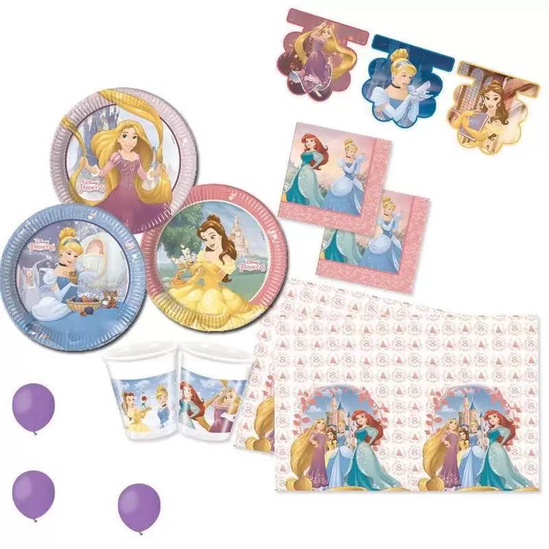KIT N1 53 PZ COMPLEANNO BAMBINA CENERENTOLA AND CO