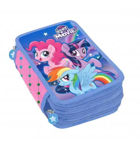 ASTUCCIO MY LITTLE PONY TRIPLO - PORTAPASTELLI A TRE PIANI