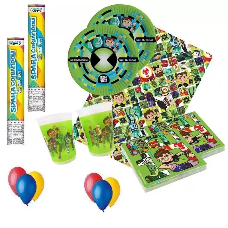 KIT N.30 BEN TEN – ARTICOLI TAVOLA PER 40 BAMBINI