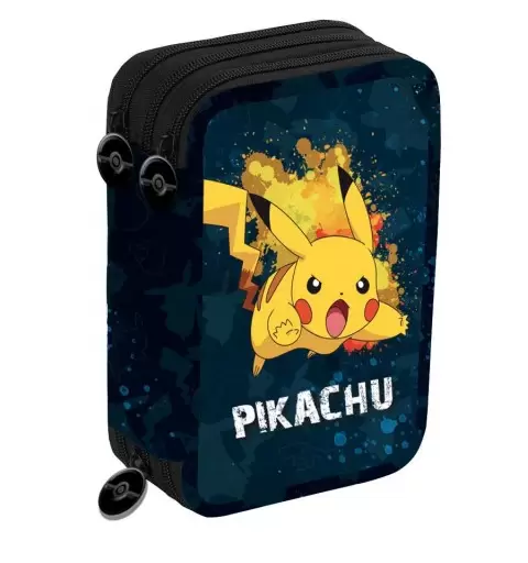 ASTUCCIO PIKATCHU - PORTAPASTELLI TRIPLO POKEMON