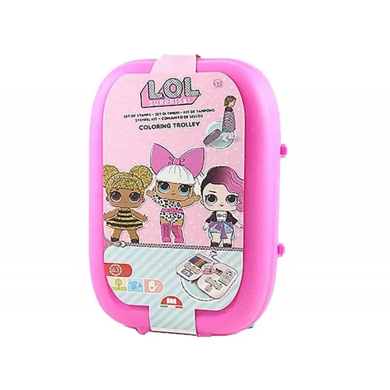 TROLLEY LOL SURPRISE CON TIMBRI E COLORI - COLORING TROLLEY