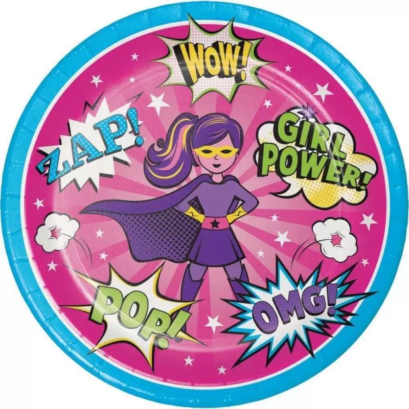 PIATTI SUPER HEROES GIRL - SET TAVOLA EROINE