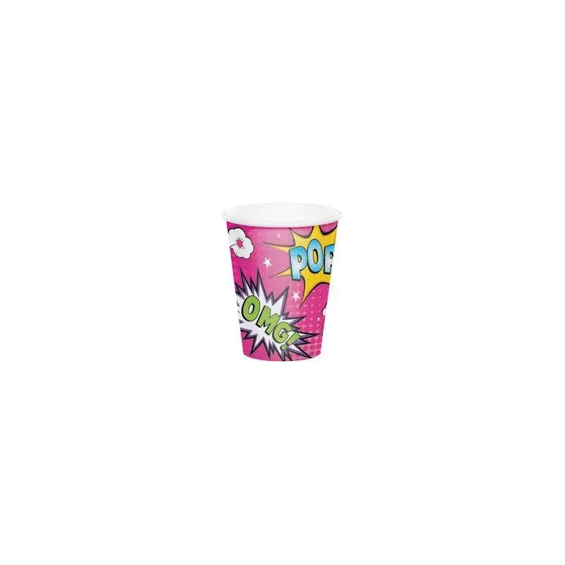 BICCHIERI SUPER HEROES GIRL - 8 PZ