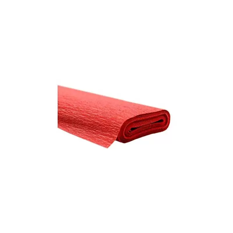 CARTA CRESPA ROSSA - UN ROTOLO PER DECORAZIONI E LAVORETTI
