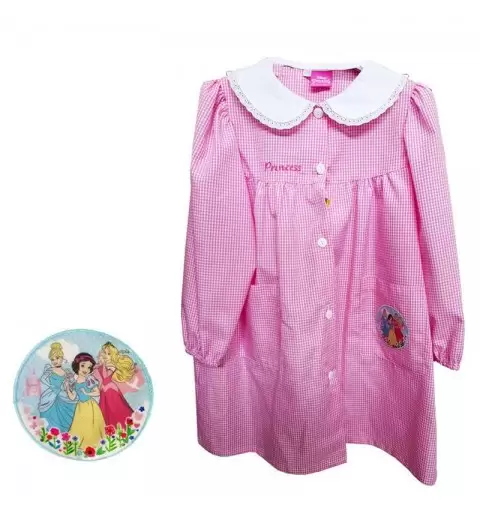 GREMBIULE ROSA A QUADRETTI – PRINCIPESSE DISNEY
