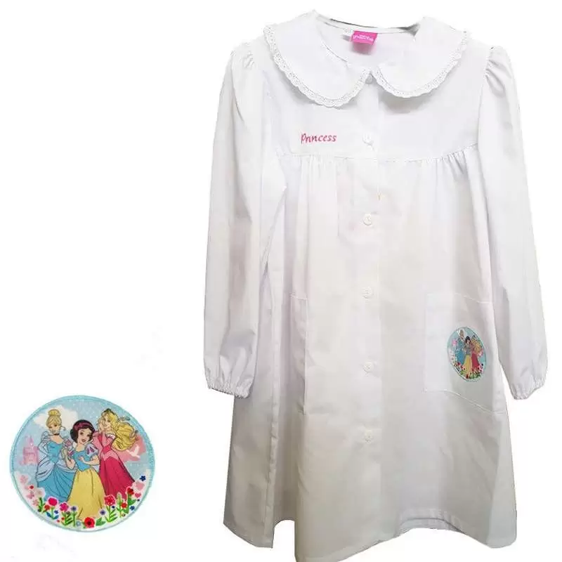GREMBIULE BIANCO PER L’ASILO – PRINCIPESSE DISNEY