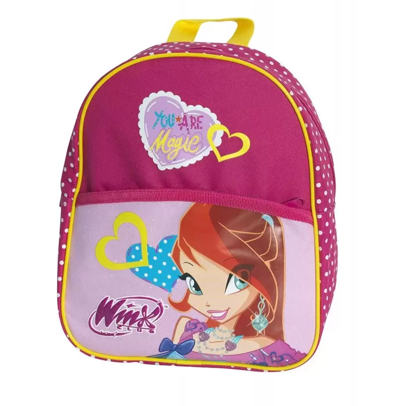 ZAINETTO WINX PER L'ASILO - FUCSIA CON STAMPA BLOOM